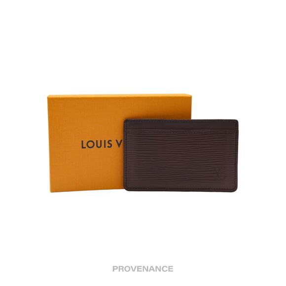 🔴 Louis Vuitton Card Holder - Moka Epi Leather - Picture 1 of 8